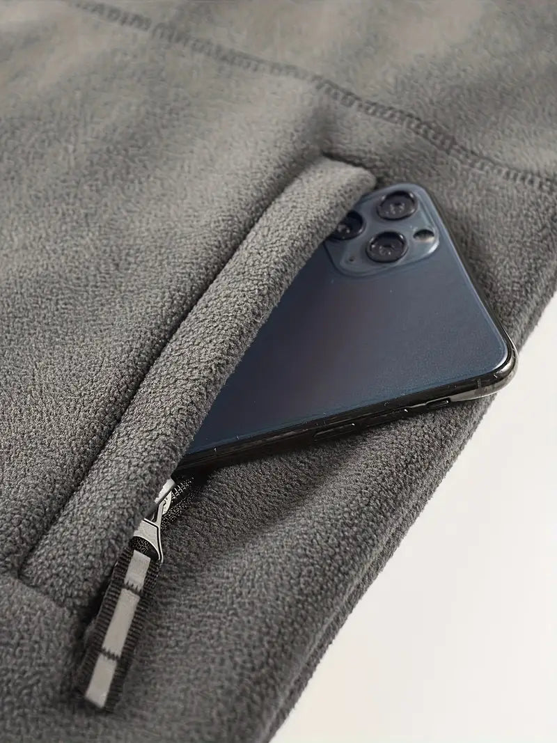 Men'S Winter Fleece Jacket with Hood