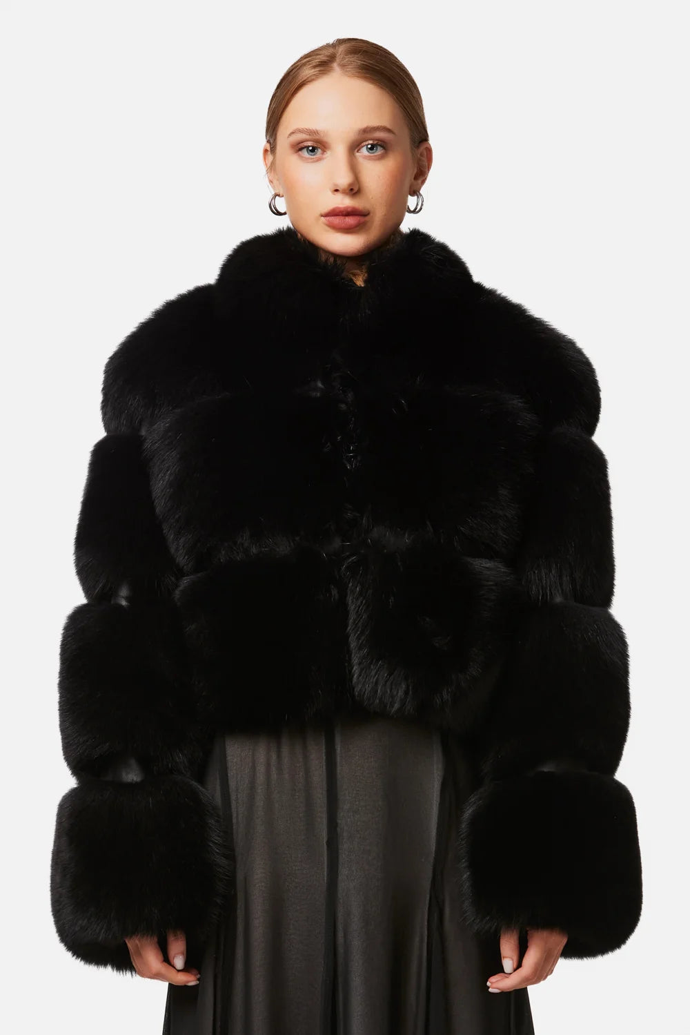 Jachetă din blană de vulpe polară 2093