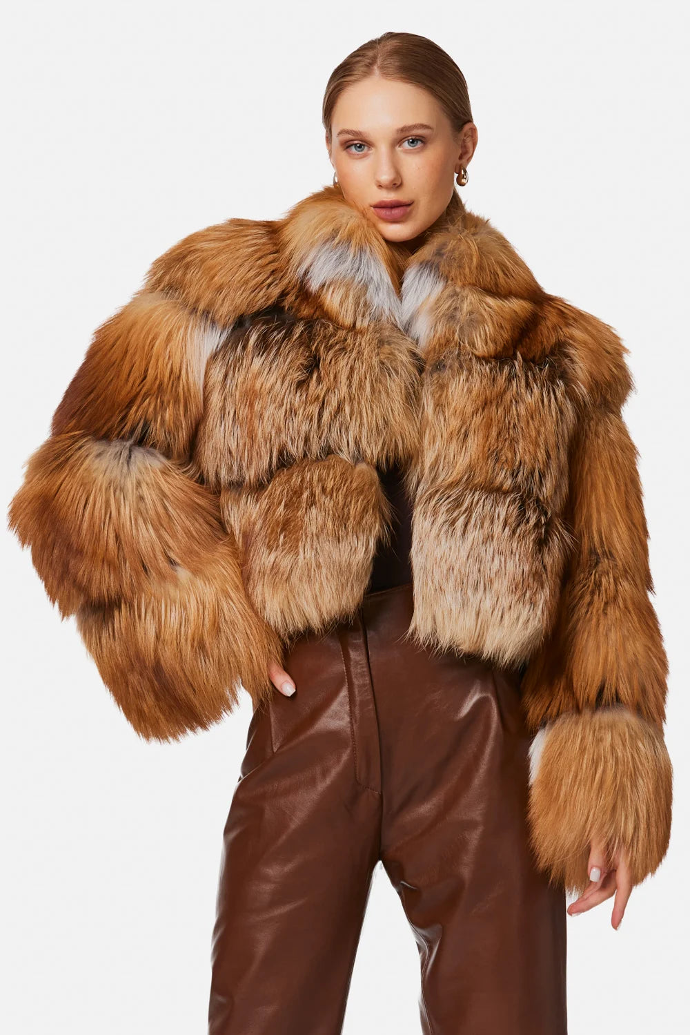 Jachetă din blană de vulpe polară 2093