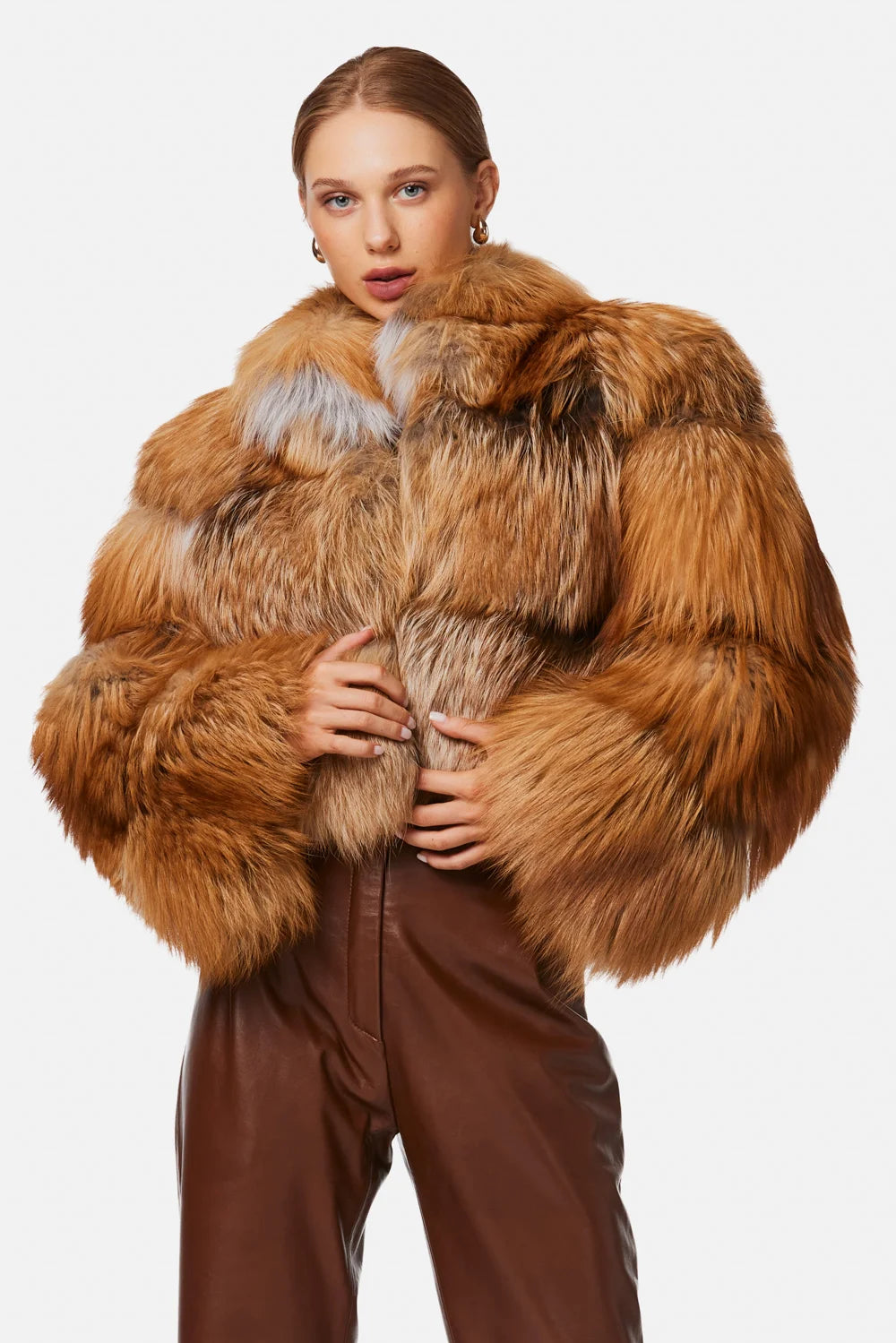 Jachetă din blană de vulpe polară 2093