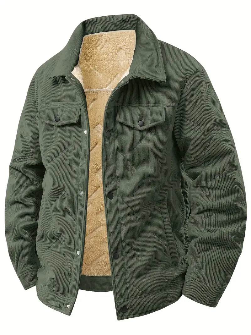 Men's Heavyweight Corduroy-Style Jacket