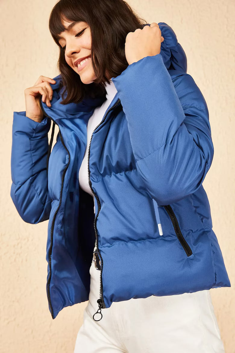 Geaca dama, Bumbac/Lycra, Albastru