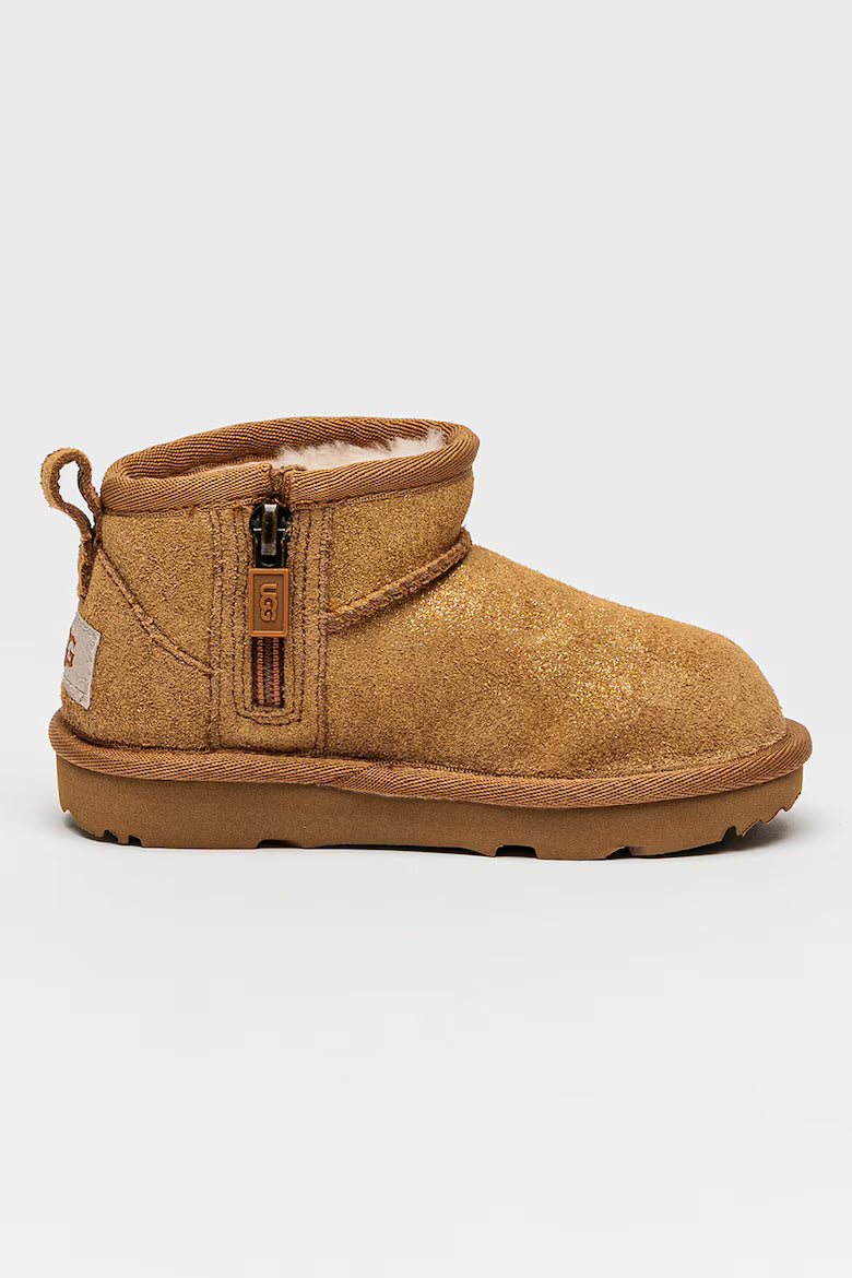 Ghete din piele intoarsa cu fermoar Dazzle UGG