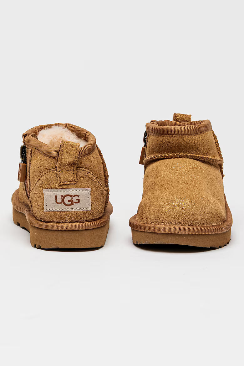 Ghete din piele intoarsa cu fermoar Dazzle UGG