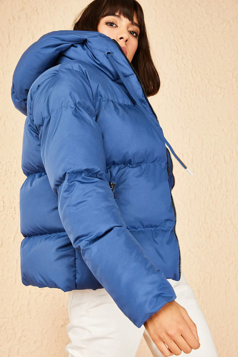 Geaca dama, Bumbac/Lycra, Albastru